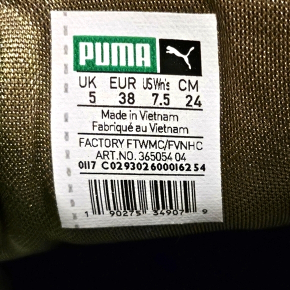 Puma Bow Rihanna Fenty Olive Wmns 7.5 #365054 - Picture 8 of 8